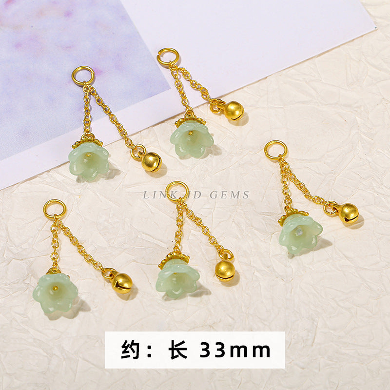 Ancient sand gold dripping copper accessories