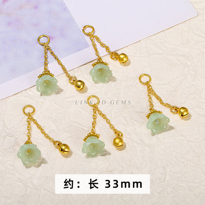 Ancient sand gold dripping copper accessories