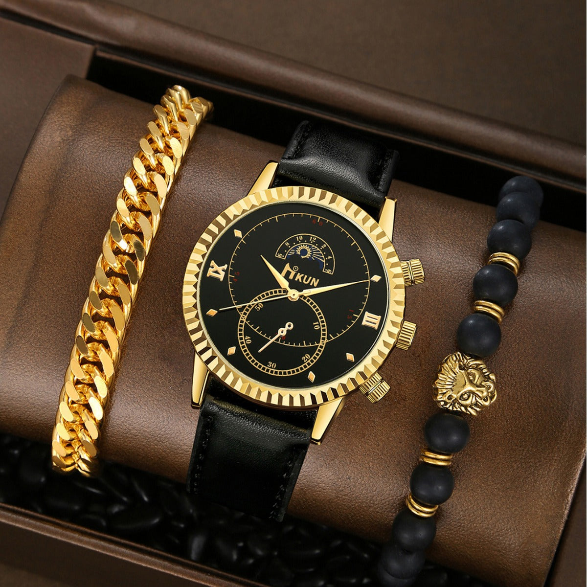 Creative Alloy Watch Sports Bracelet Set