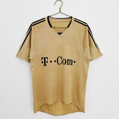 Camiseta de manga corta amarilla de visitante del Bayern 13 Ballack 04-05 