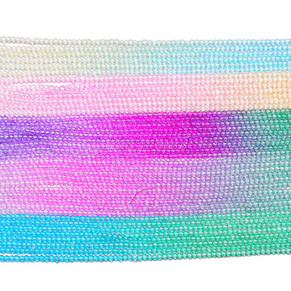 2Mm dopamine color section crystal flat beads