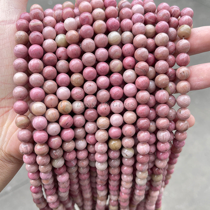 7A natural rosestone round beads