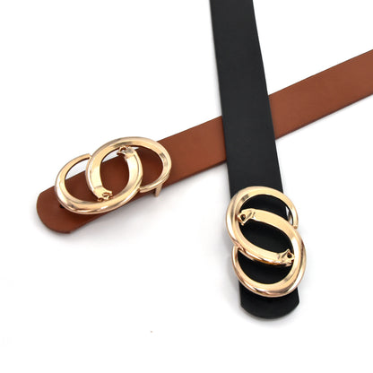 Button Belt Women's Jeans