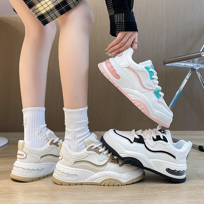 All-match student white sports sneakers