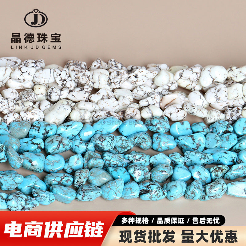 Turquoise rough stone DIY jewelry accessories