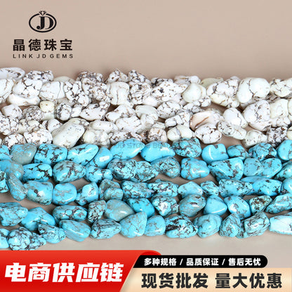 Turquoise rough stone DIY jewelry accessories