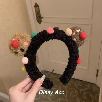 Autumn and winter plush headband