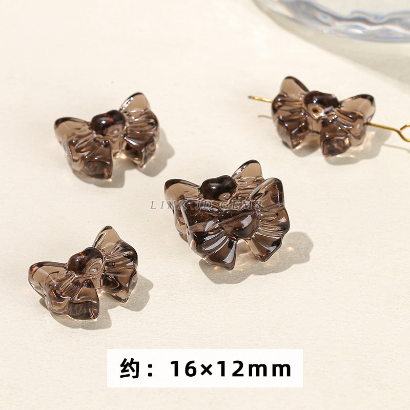 Obsidian carving ice obsidian nine-tailed fox loose beads