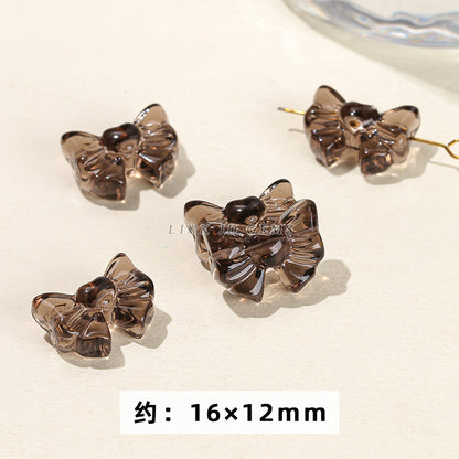 Obsidian carving ice obsidian nine-tailed fox loose beads