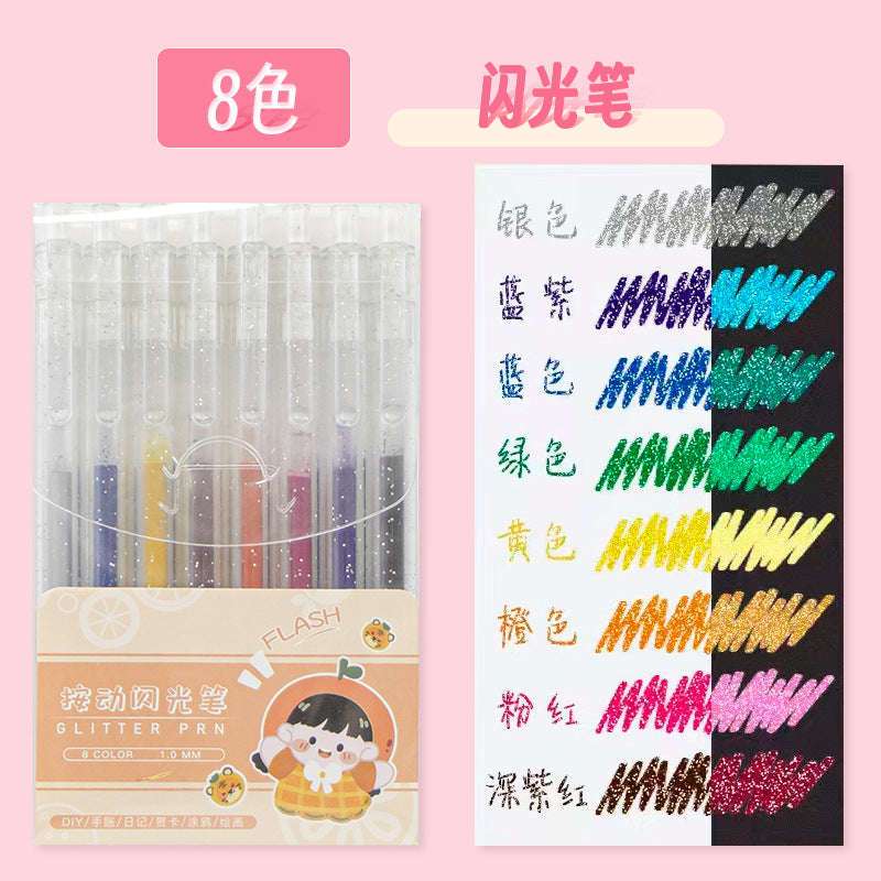 Push color flash pen