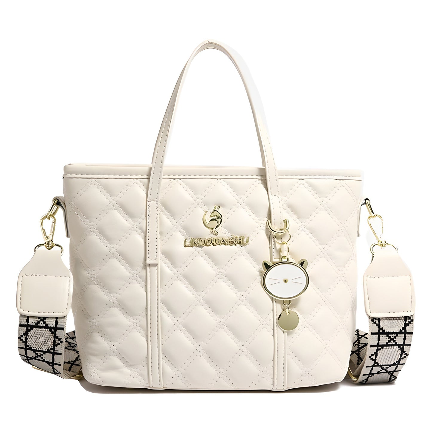 Spring Sweet Tote Bag Rhombus Large Capacity