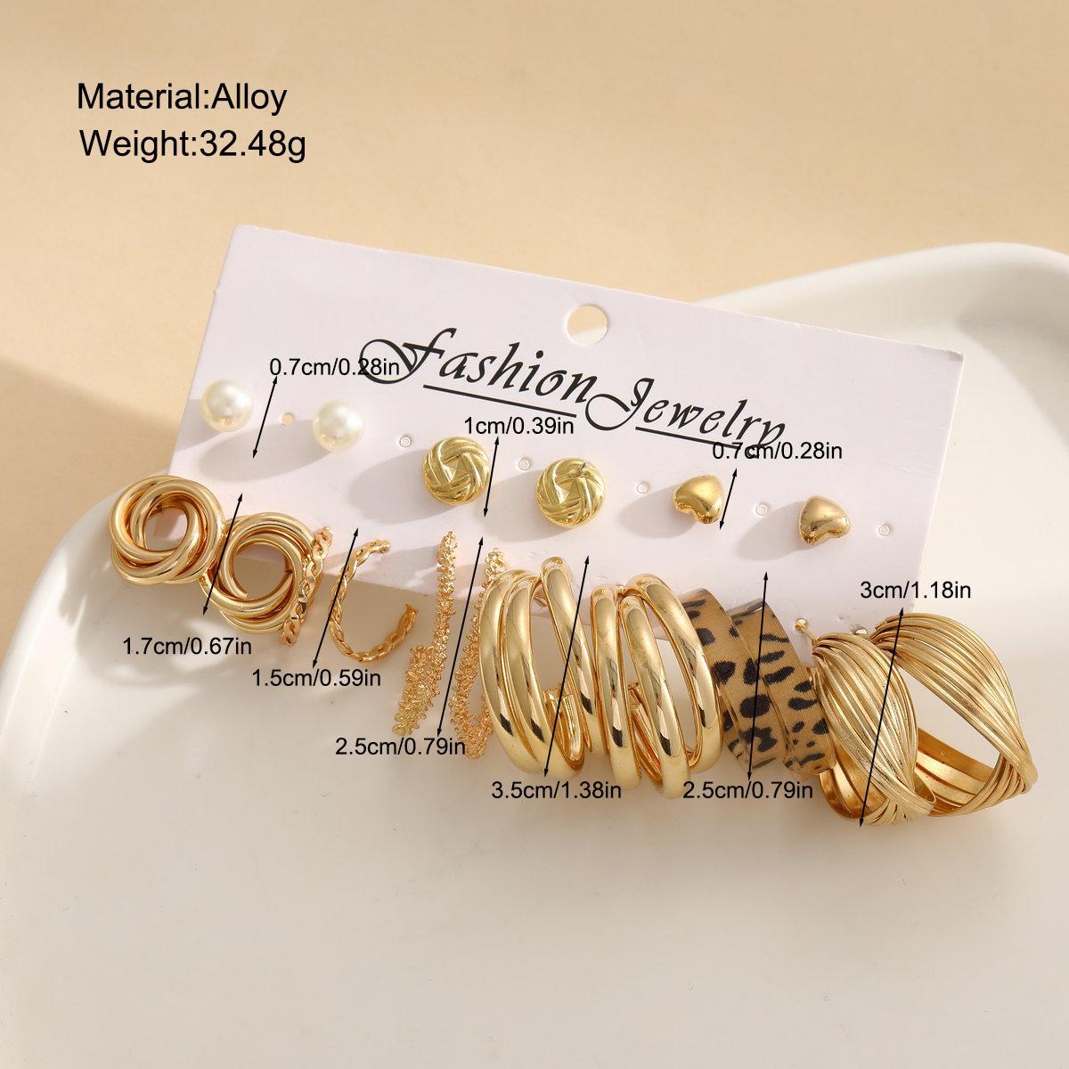 Geometric Twist Stud Earrings