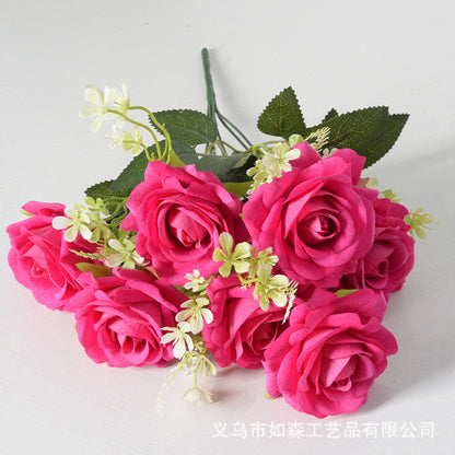 Artificial flower 7 heads Aisha rose