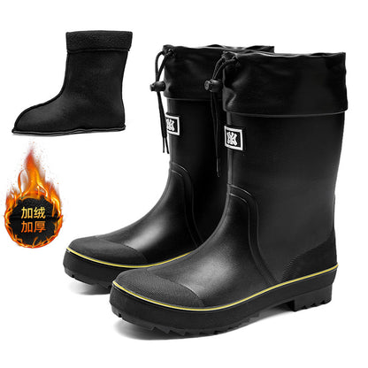 Rain boots men's fashion outer wear