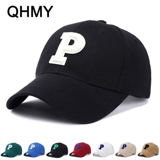Gorra de béisbol con protección solar para todas las estaciones con logotipo P 