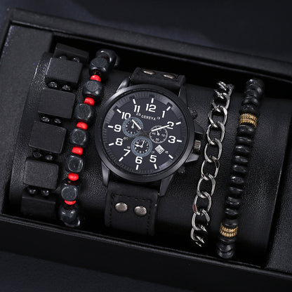 Belt Men's Watch Set