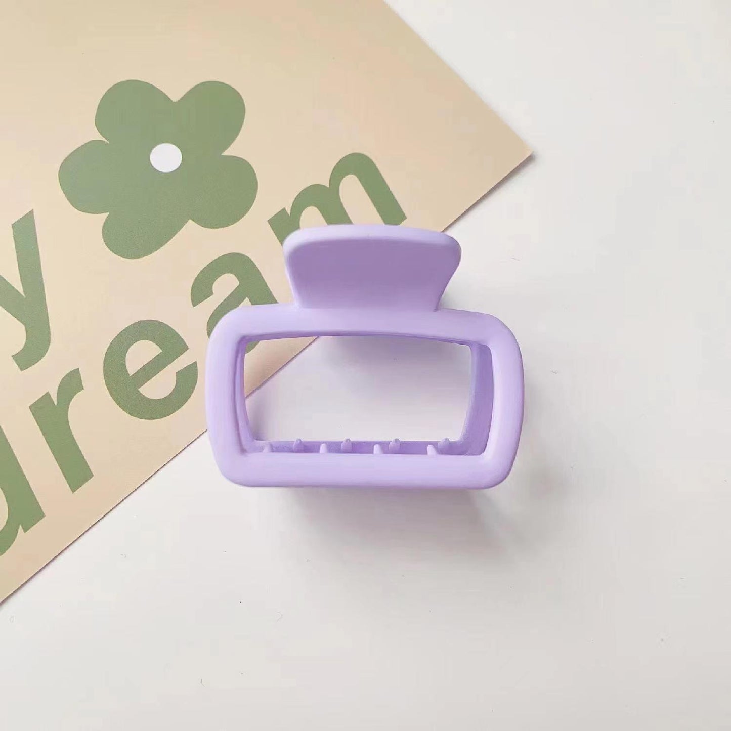 Fashion square small grab clip girl