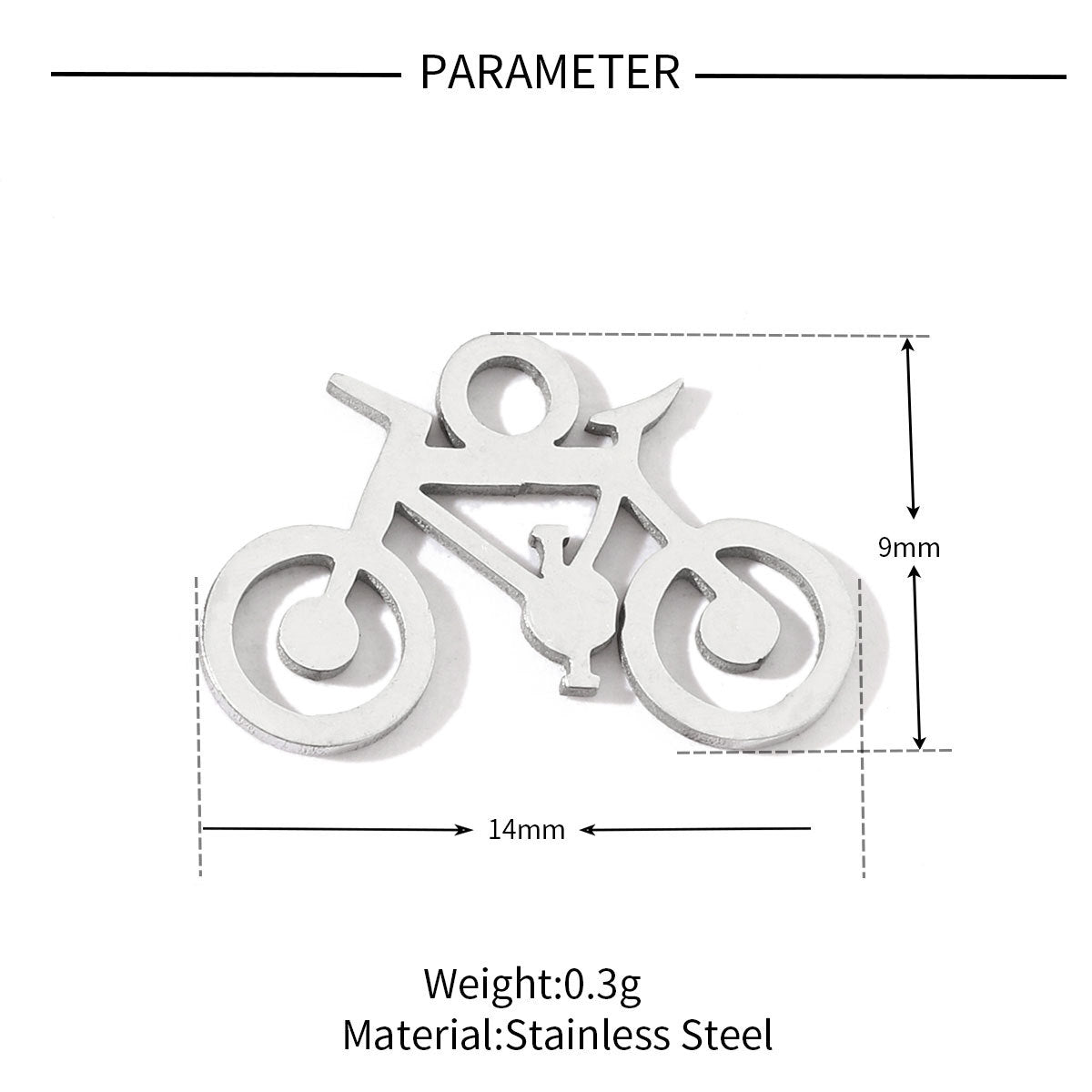 20 pcs/pack Flower Life Tree Hand Titanium Steel Pendant