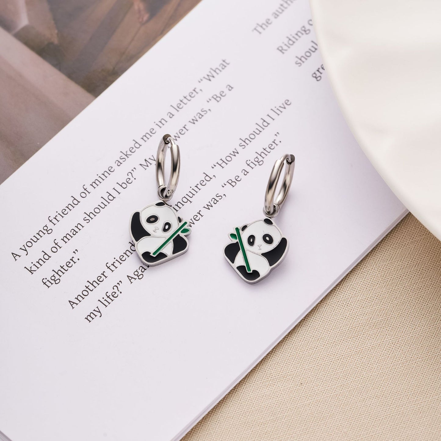 Cute Fruit & Daisy Titanium Steel Stud Earrings — Women's Non-Fading