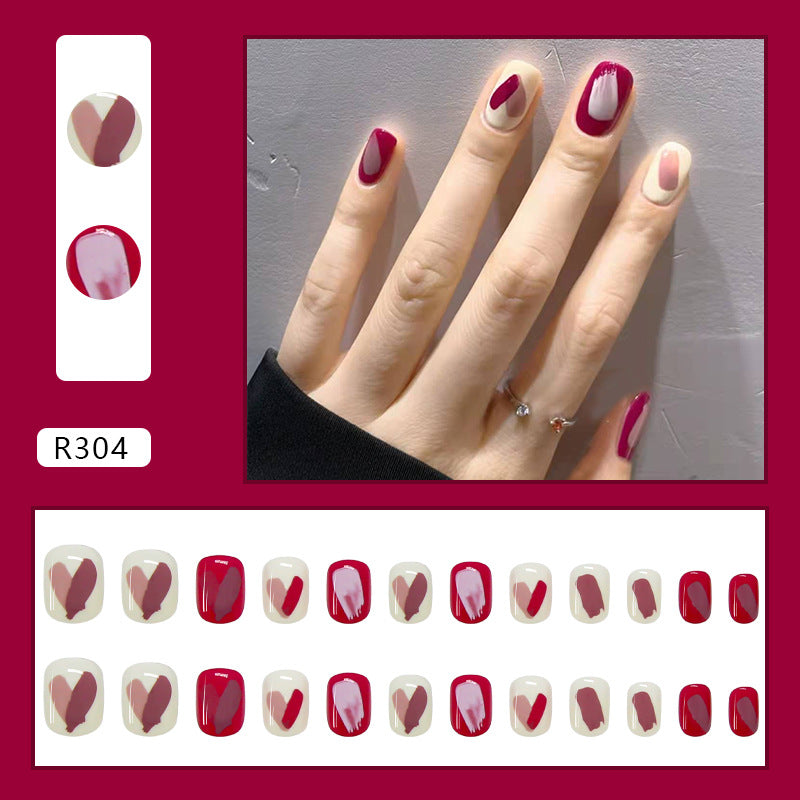 Wearable Removable Fake Nail Stickers Short Long