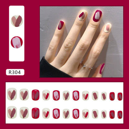 Wearable Removable Fake Nail Stickers Short Long