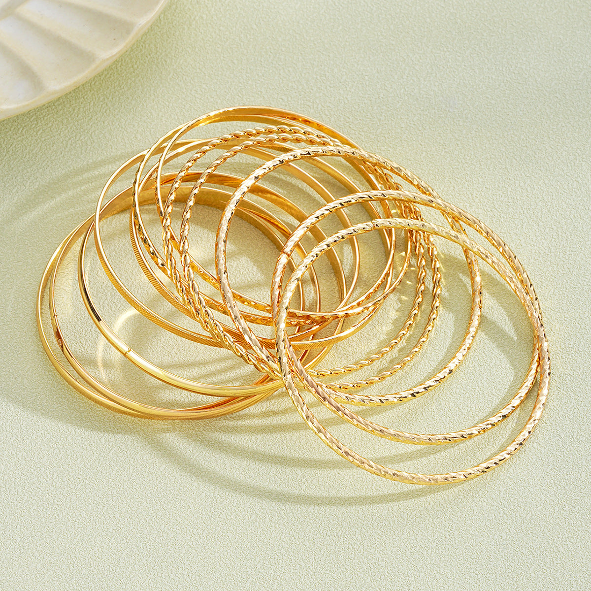 Stacked Wide Bracelet Set