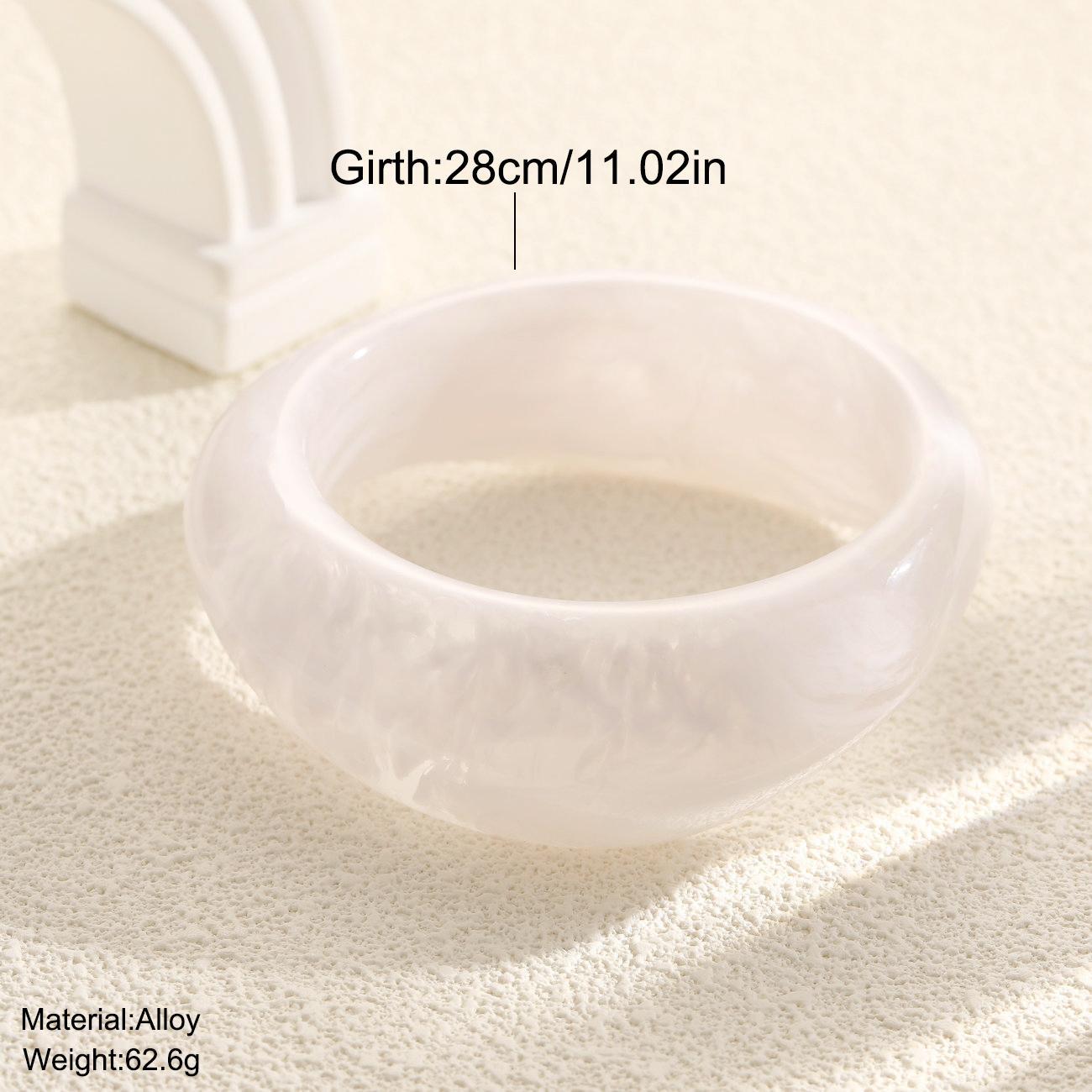 Irregular Acrylic Wide Bracelet