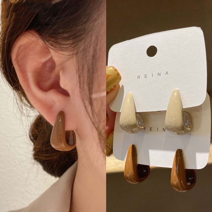 Pendientes franceses retro para mujer