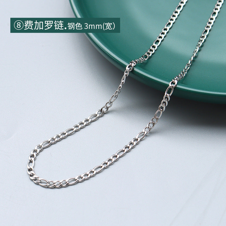 18K Gold Plated Titanium Steel Chain Necklace