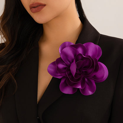 Pin dual purpose rose corsage brooch