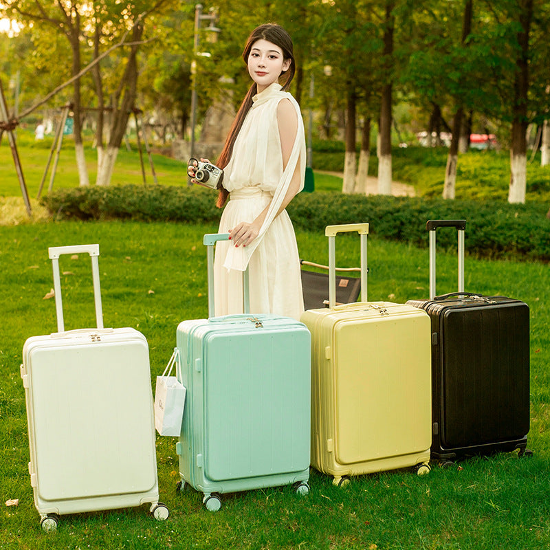 Front opening multifunctional suitcase
