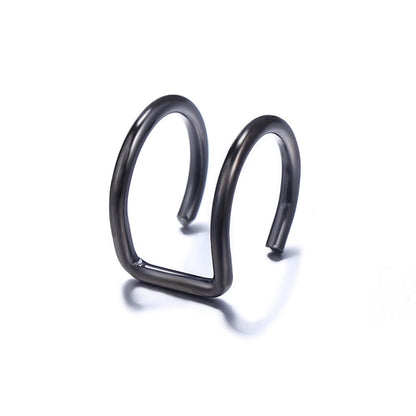 Double layer U-shaped non-pierced ear clip wholesale