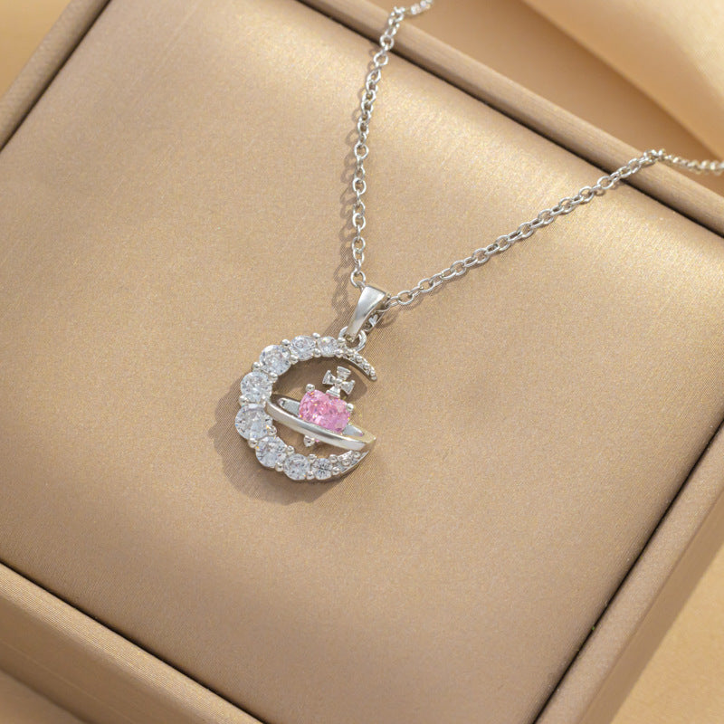 Regalo creativo del collar, collar de la luz de la luna del arco iris 