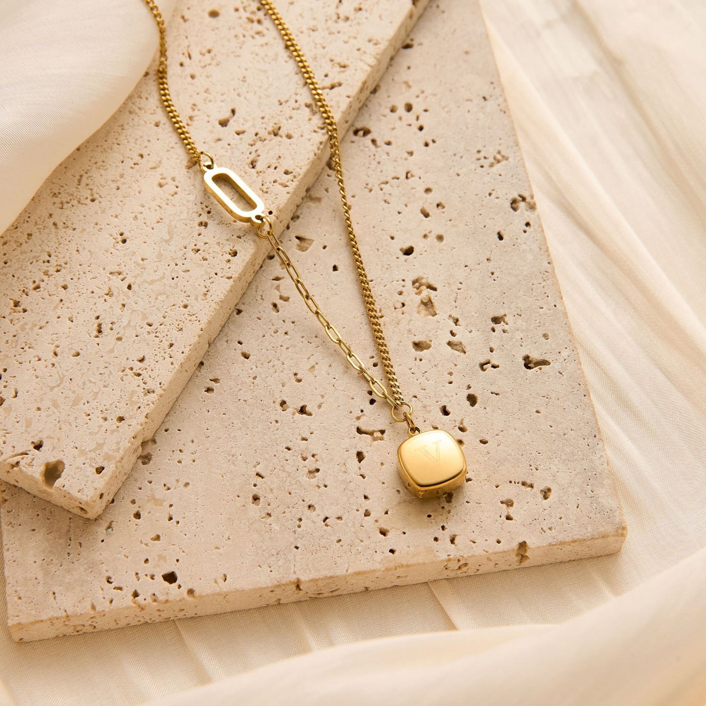 18K Gold Plated V-Necklace