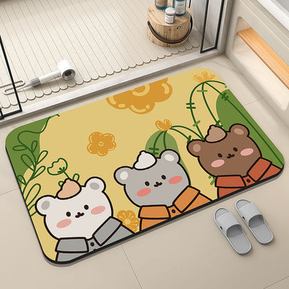 Cartoon Anti-Slip Mat, Bathroom Floor Rug