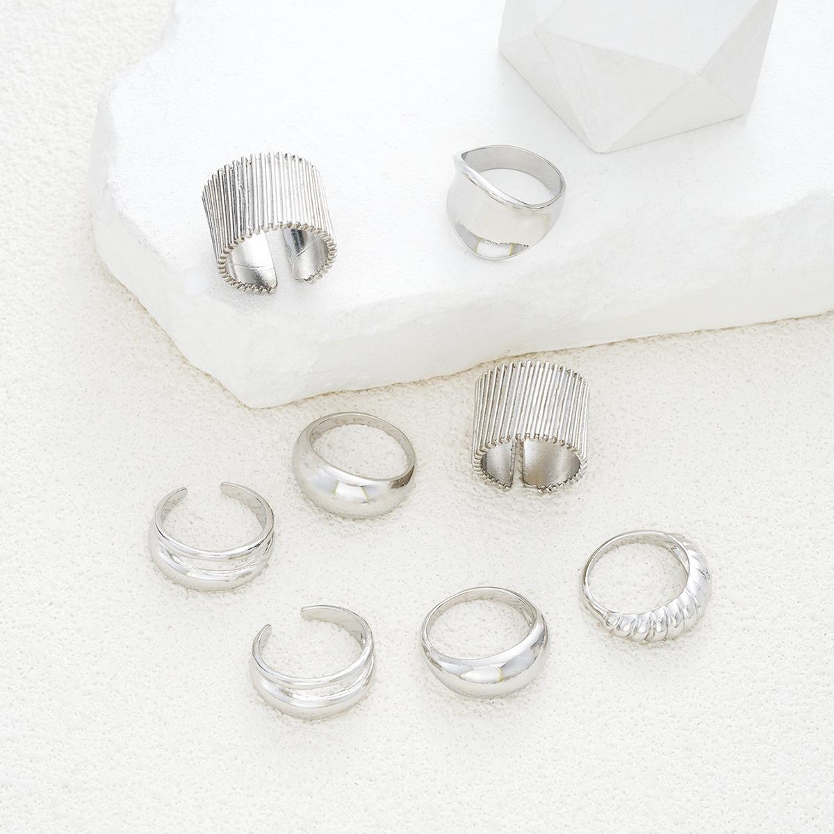 Metal Glossy Index Finger Ring