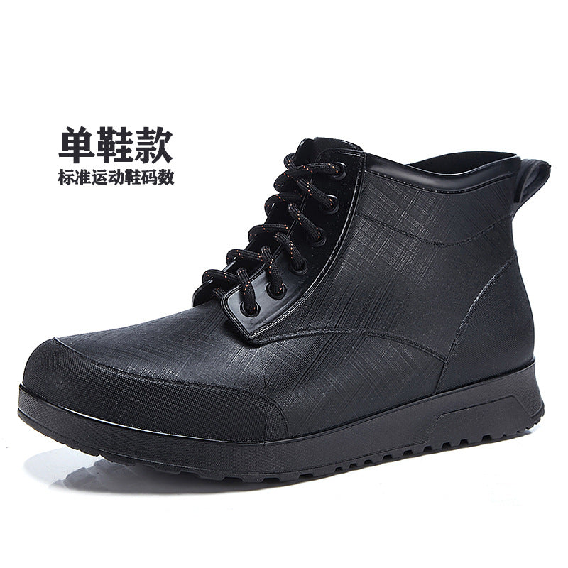 Fashion strap rain shoes