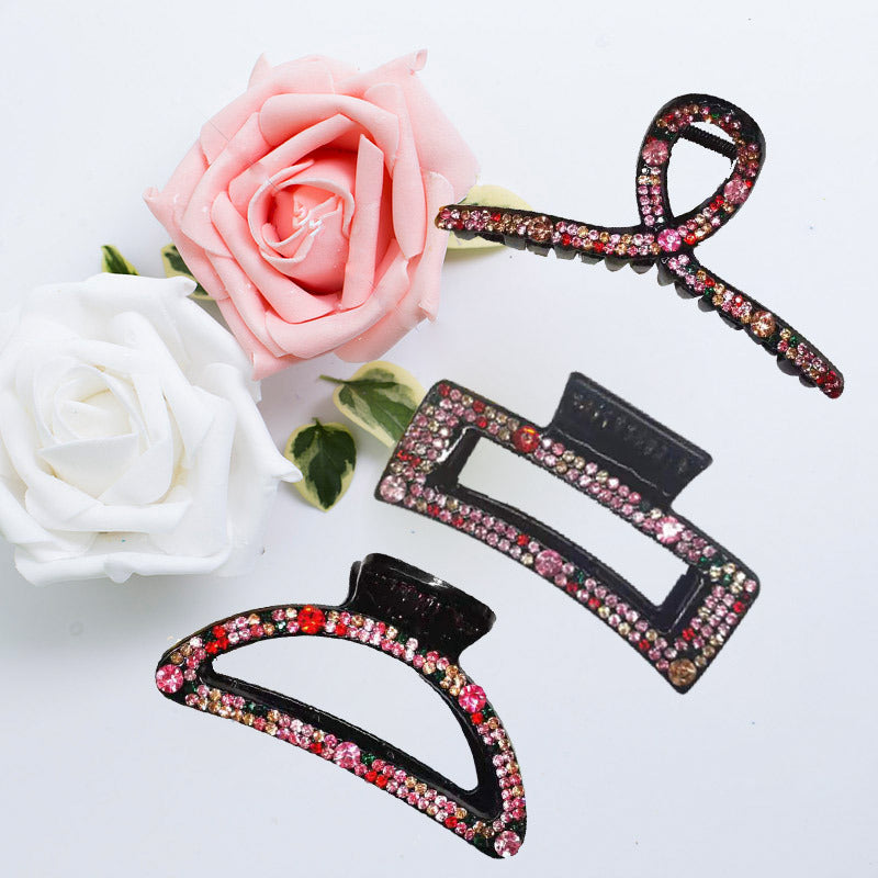 Acrylic rhinestone hairpin headdress