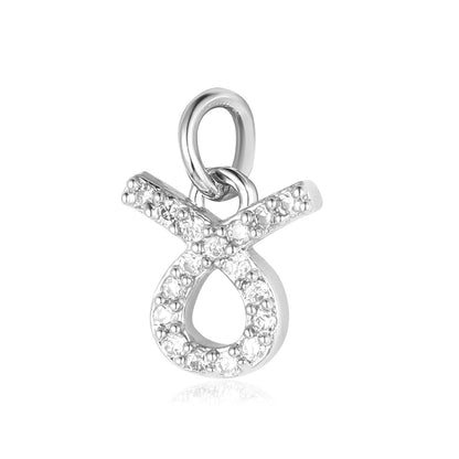 Twelve constellations copper zircon pendant