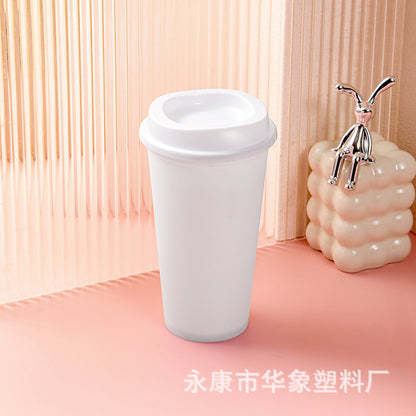 Color coffee cup pp material 475ml