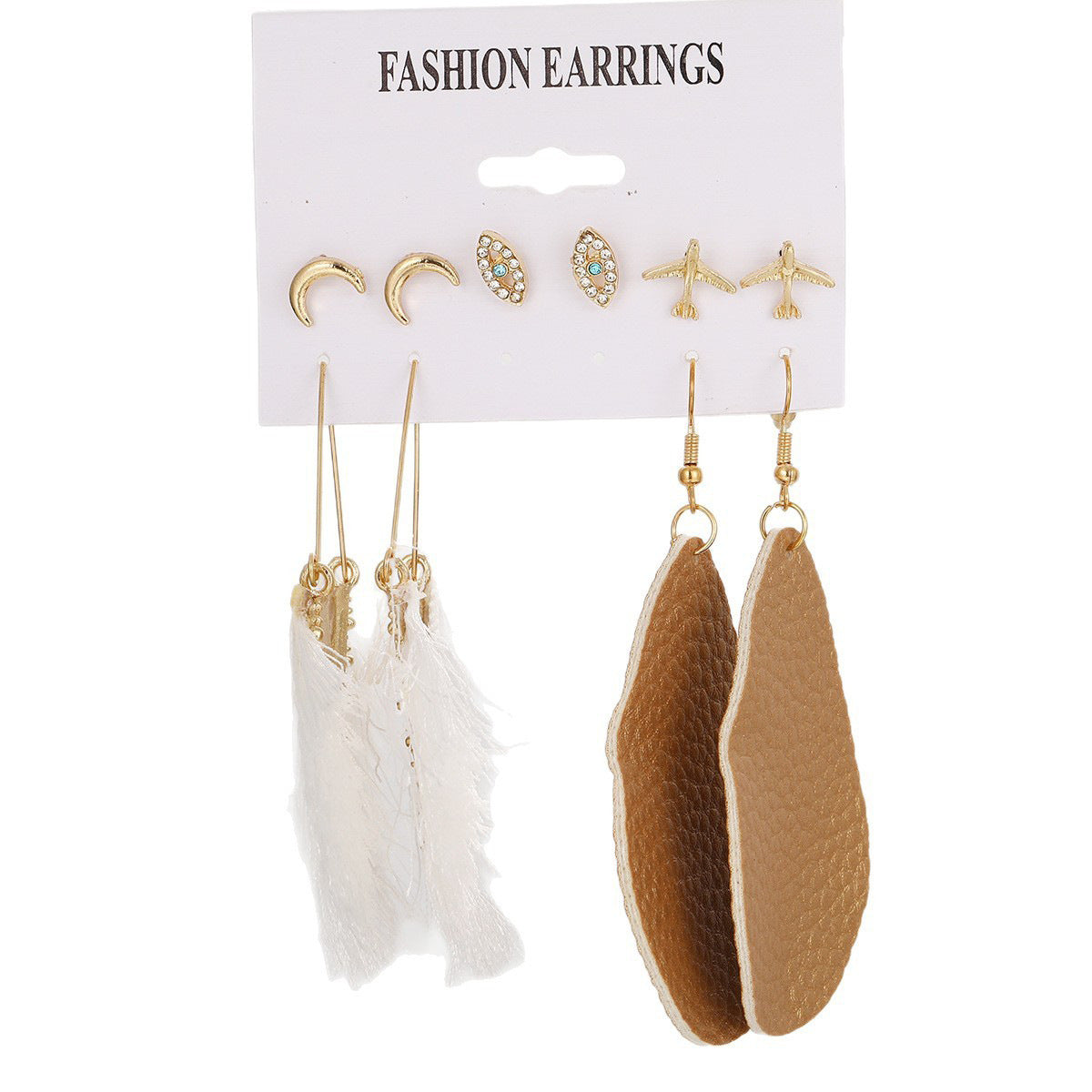 Bohemian Pearl Fringe Earring Set