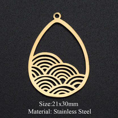 5 pcs/pack moon geometry accessories DIY pendant