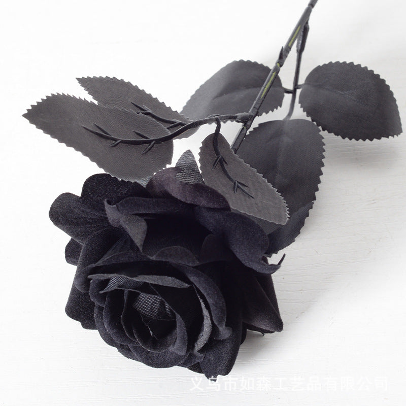 Simulation velvet rose corner rose flower