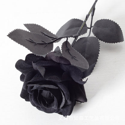Simulation velvet rose corner rose flower