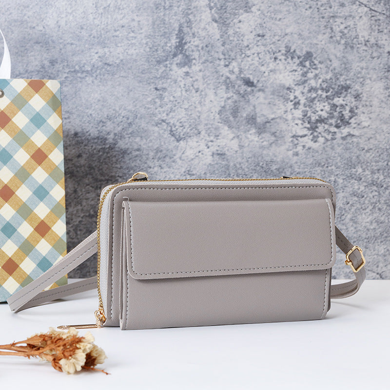 Fashion zipper horizontal wallet