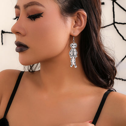 Pendientes de calavera de calabaza Pendientes de joyería 