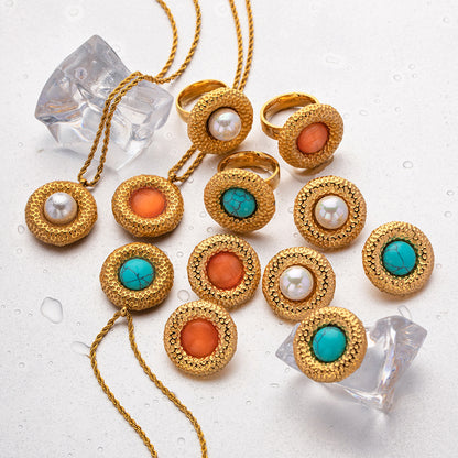 Heart earrings 18k gold