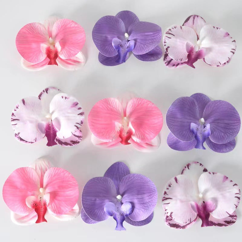 Cabeza de flor de orquídea mariposa de laminación 3D de simulación 