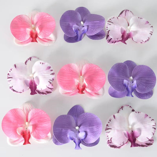 Cabeza de flor de orquídea mariposa de laminación 3D de simulación 