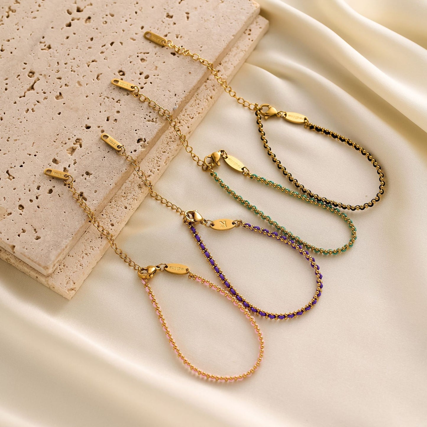 Titanium steel braided rope bracelet for women